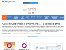 Tablet Screenshot of designsnprint.com